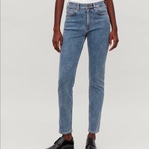 COS high rise skinny cropped jeans